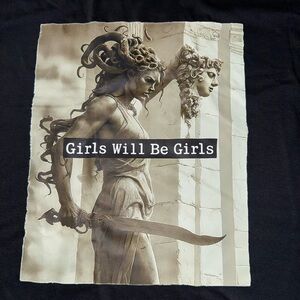 Medusa Graphic Tee - Black, size XL, Unisex